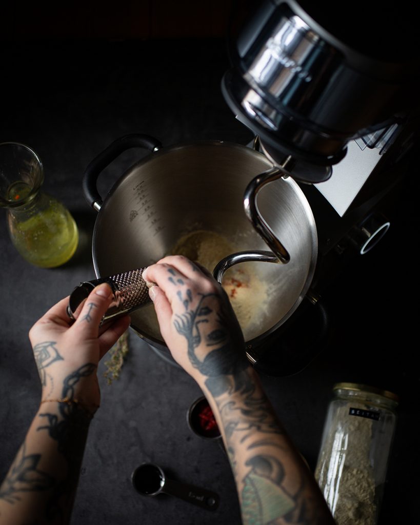 Guabaoburger mit veganem Sauerbraten