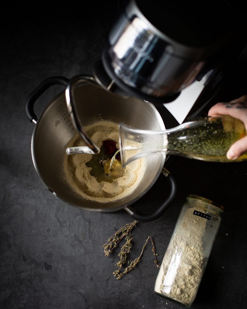 Guabaoburger mit veganem Sauerbraten