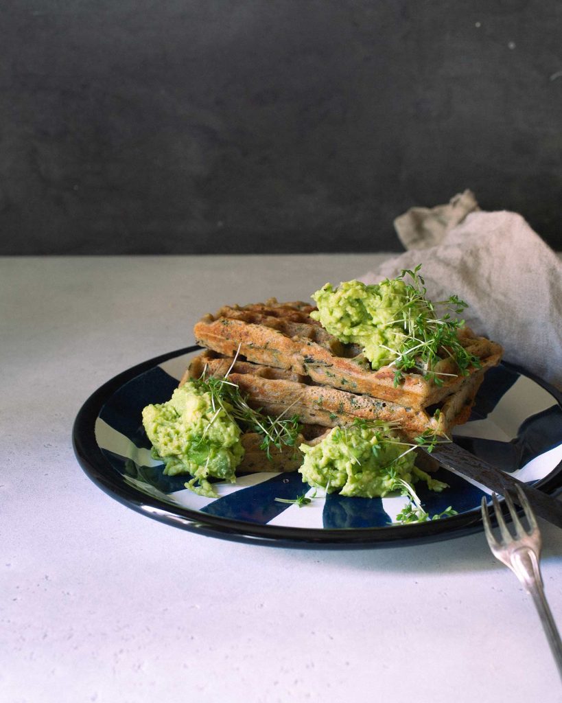 Herzhafte Waffeln vegan und glutenfrei mit Buchweizenmehl